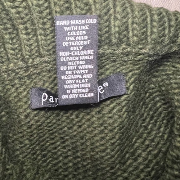 Paraphrase Cropped Short Sleeve Turtleneck Cowlneck Sweater Size Medium - Picture 15 of 15